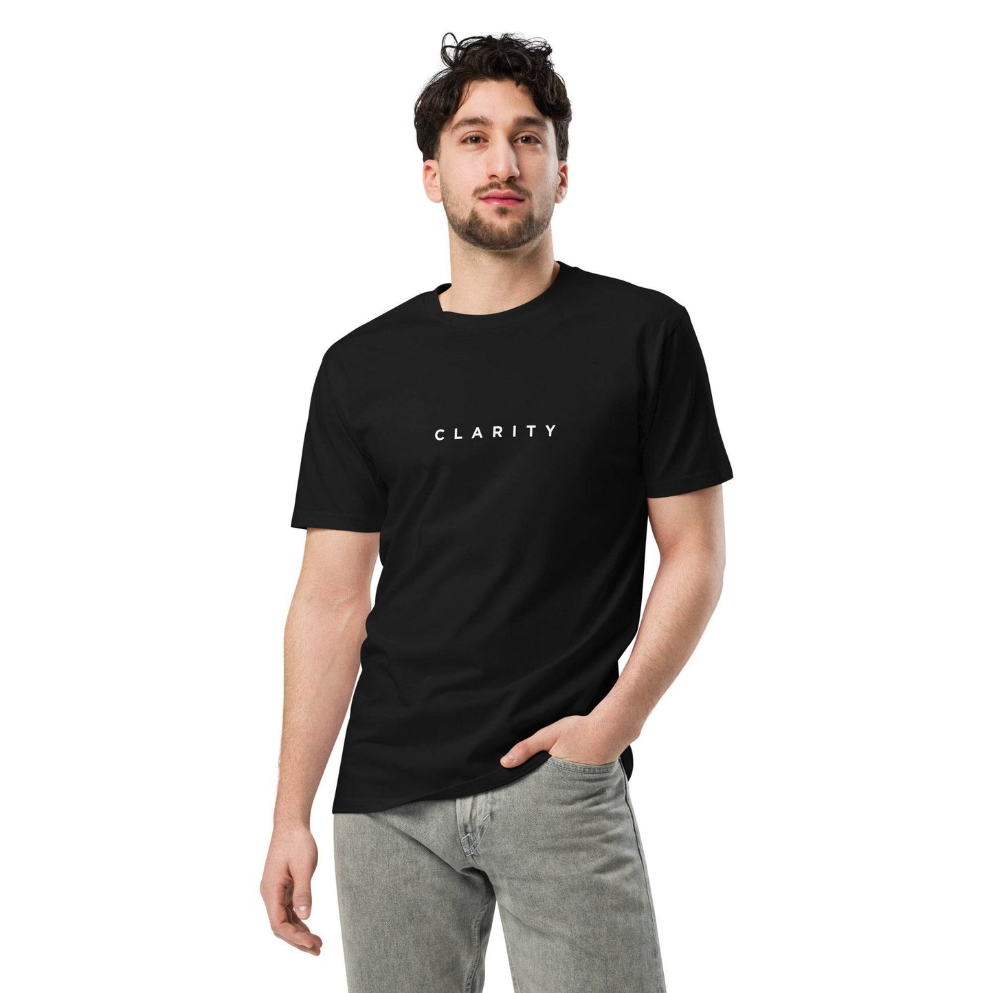 Clarity – Unisex Premium T-shirt, Focus Mindset | Motivational Apparel | Affirmation Clothing | Wear Grit