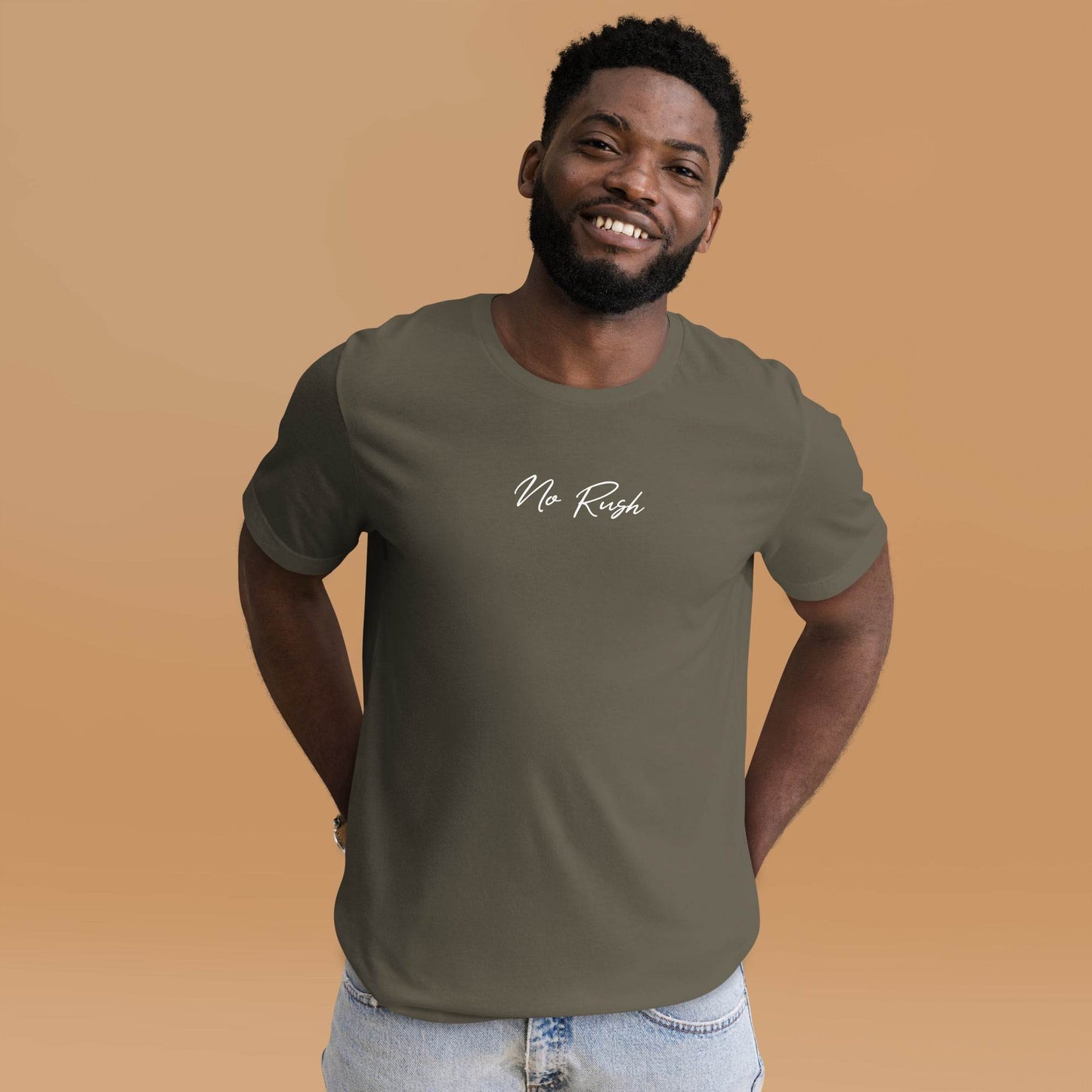 No Rush Grit Shirt – Unisex Mindset & Purpose Tee, comfortable soft shirt, motivation apparel, affirmation, true grit | Wear Grit Clothing