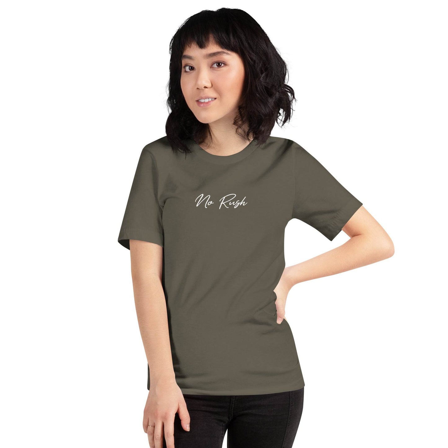 No Rush Grit Shirt – Unisex Mindset & Purpose Tee, comfortable soft shirt, motivation apparel, affirmation, true grit | Wear Grit Clothing
