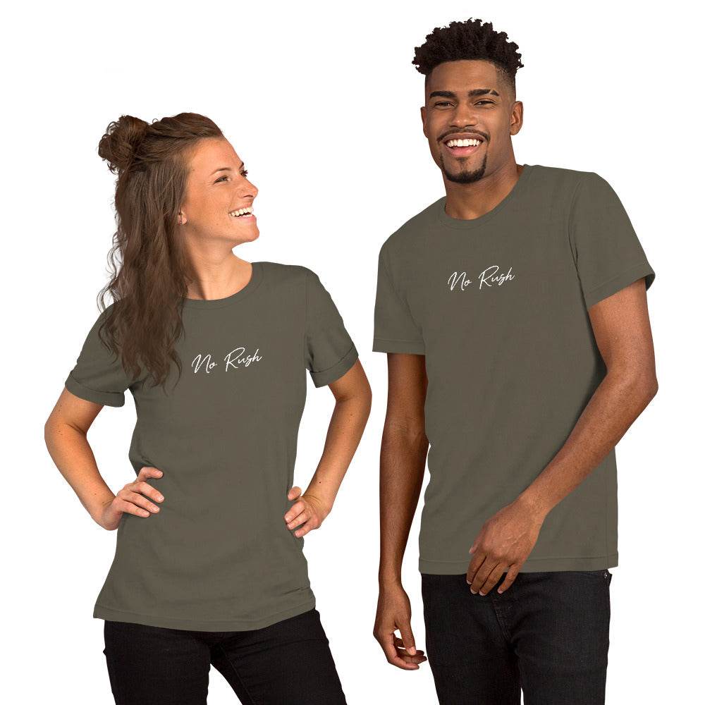 No Rush Grit Shirt – Unisex Mindset & Purpose Tee, comfortable soft shirt, motivation apparel, affirmation, true grit | Wear Grit Clothing