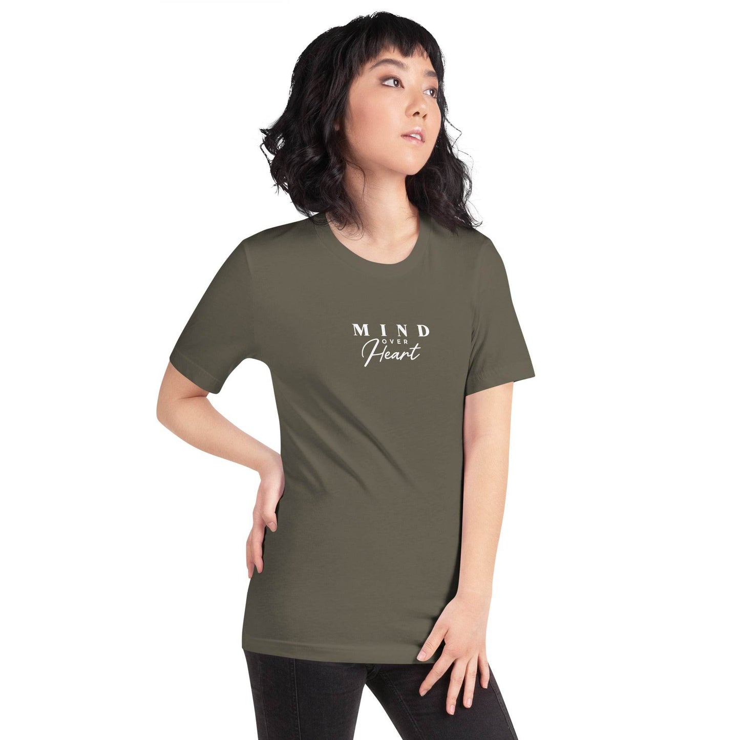 Mind Over Heart Shirt – Grit Mindset Unisex Apparel, affirmation clothing, true grit, motivation | Wear Grit Brand