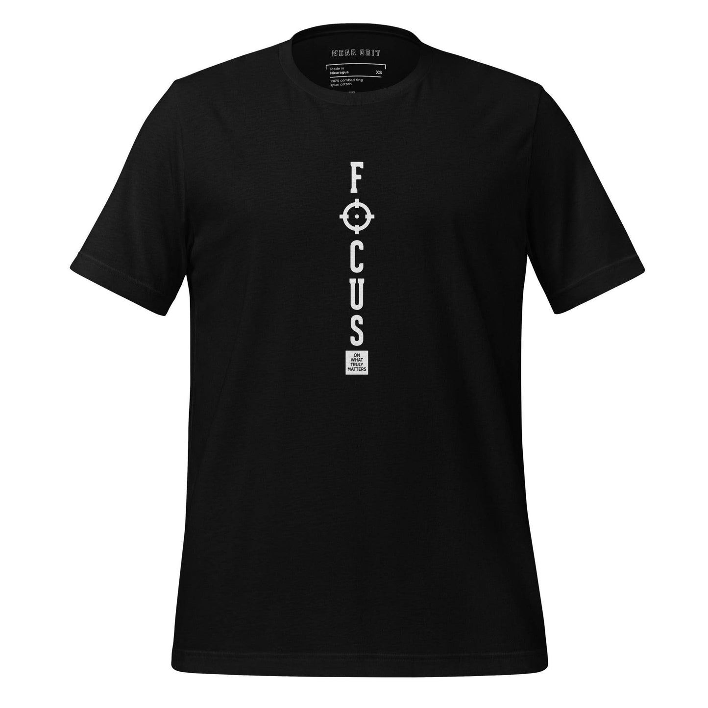 Focus on What Truly Matters - Mindset Grit Shirt, affirmation apparel, motivation t-shirt, true grit | Wear Grit Clothing Brand