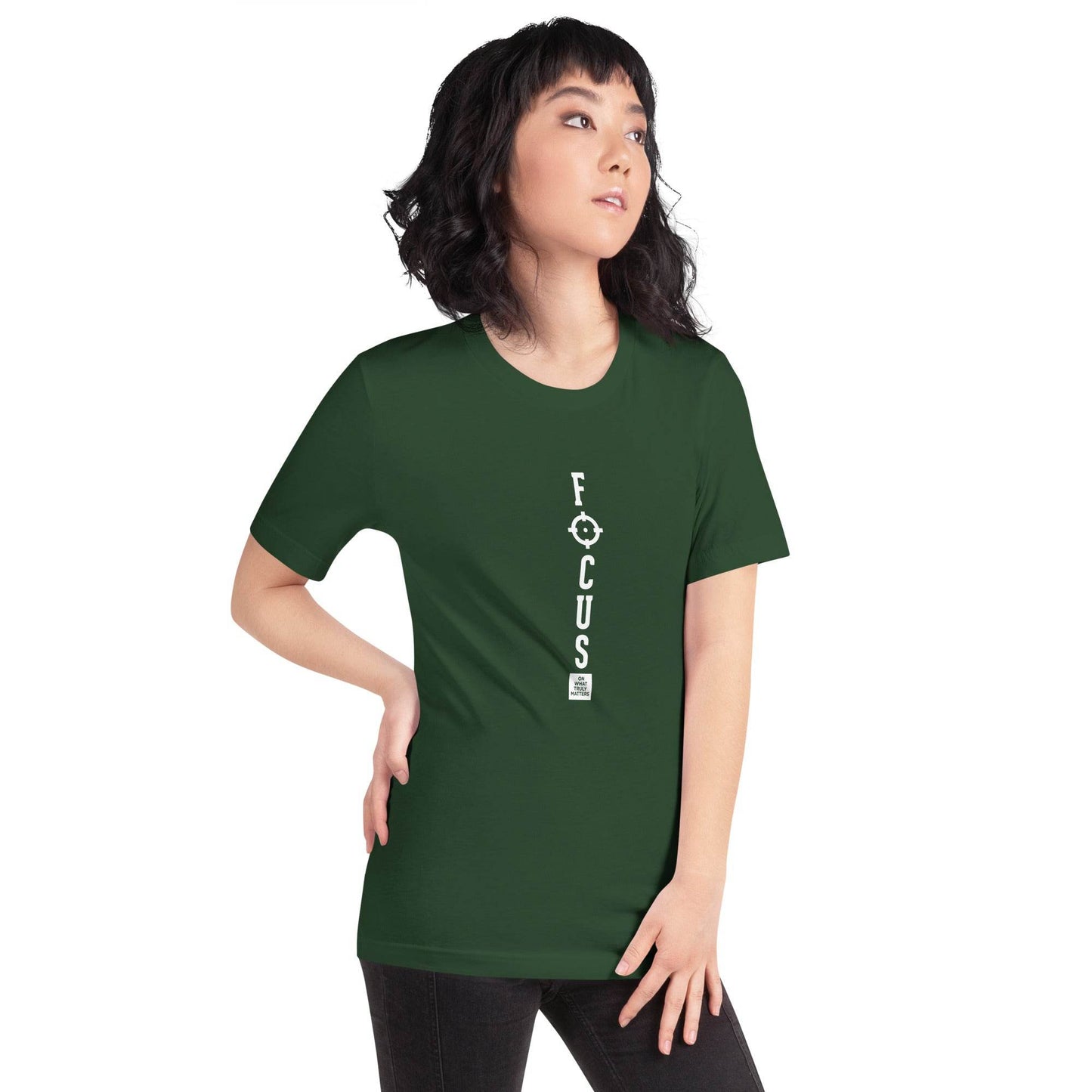 Focus on What Truly Matters - Mindset Grit Shirt, affirmation apparel, motivational t-shirt, true grit | Wear Grit Clothing Brand