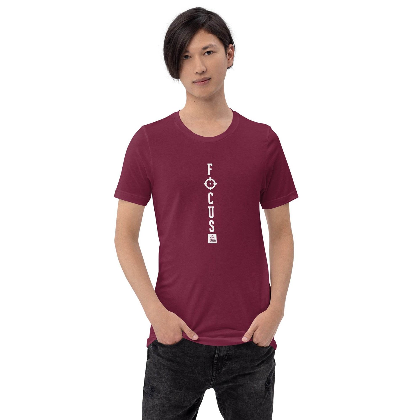 Focus on What Truly Matters - Mindset Grit Shirt, affirmation apparel, motivational t-shirt, true grit | Wear Grit Clothing Brand