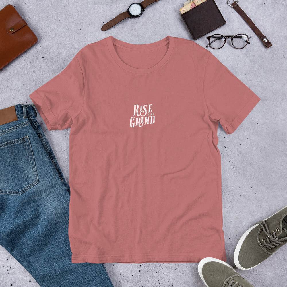 Rise and Grind Grit Shirt – Motivational Apparel, affirmation shirt, mindset, true grit, clothes, clothing | Wear Grit Brand