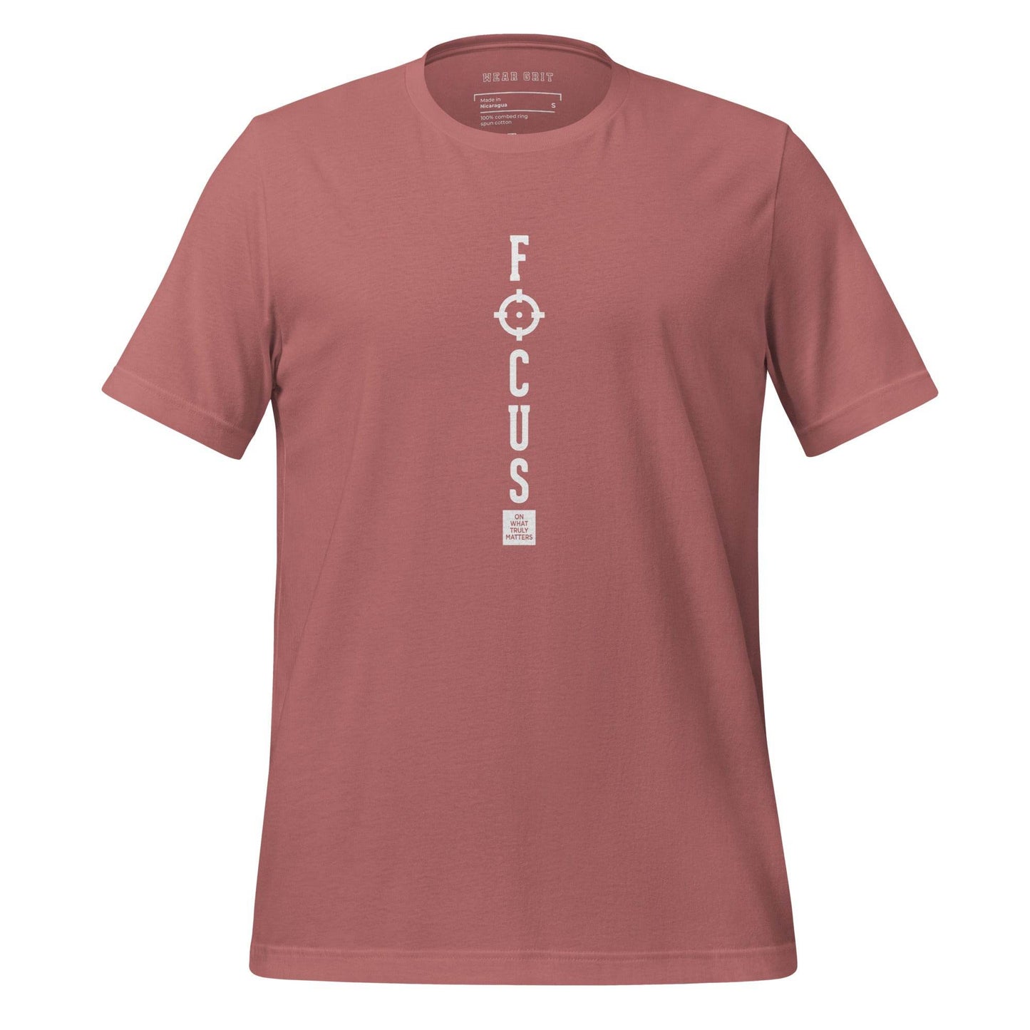 Focus on What Truly Matters - Mindset Grit Shirt, affirmation apparel, motivational t-shirt, true grit | Wear Grit Clothing Brand