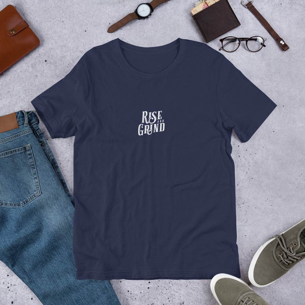 Rise and Grind Grit Shirt – Motivational Apparel, affirmation shirt, mindset, true grit, clothes, clothing | Wear Grit Brand