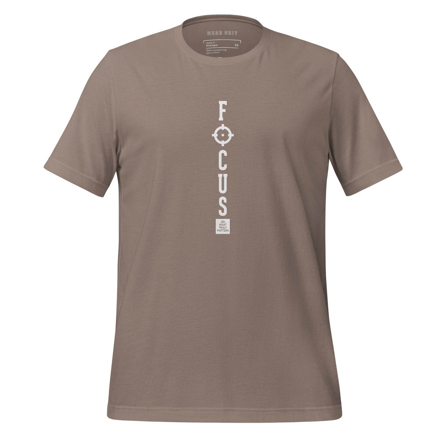 Focus on What Truly Matters - Mindset Grit Shirt, affirmation apparel, motivational t-shirt, true grit | Wear Grit Clothing Brand