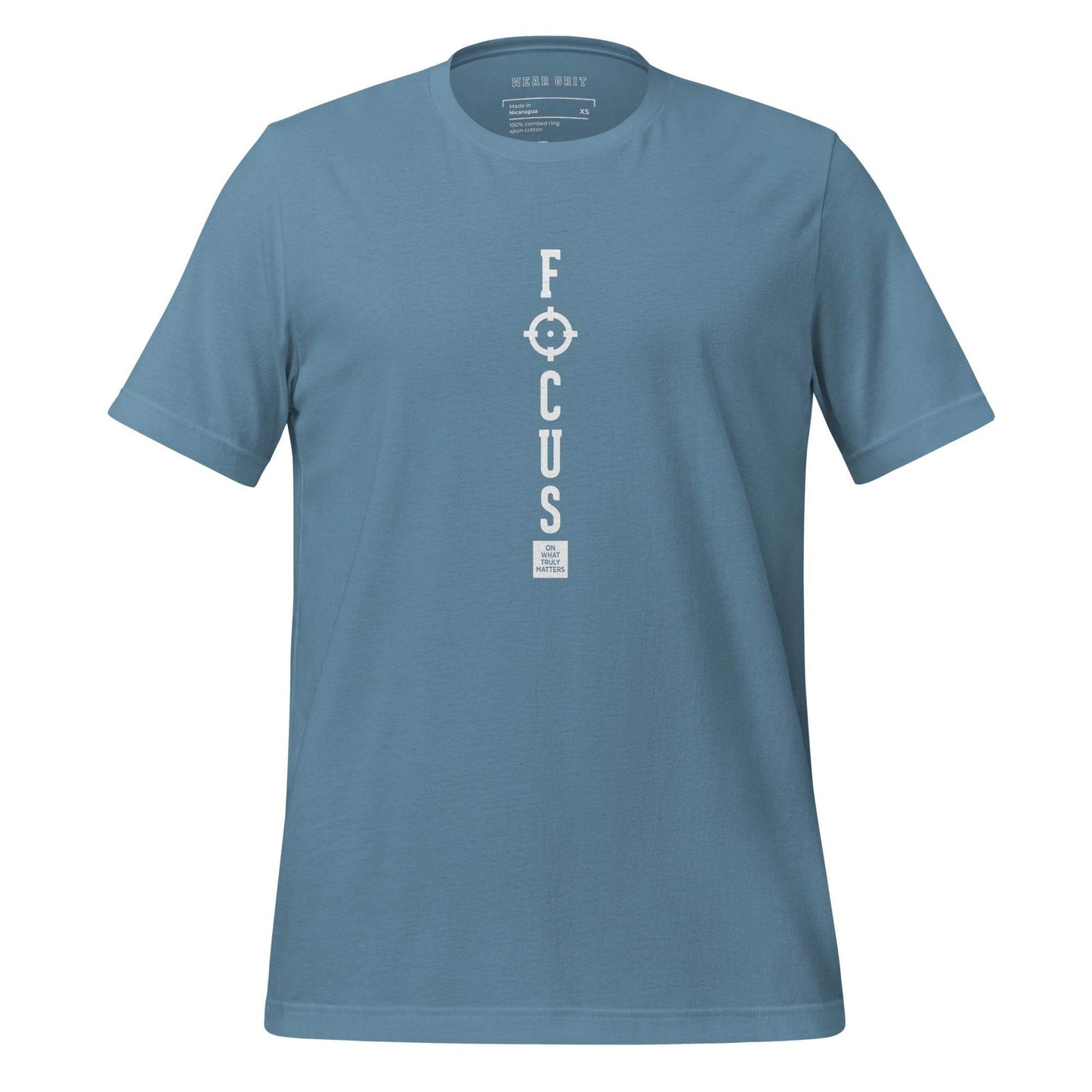 Focus on What Truly Matters - Mindset Grit Shirt, affirmation apparel, motivational t-shirt, true grit | Wear Grit Clothing Brand