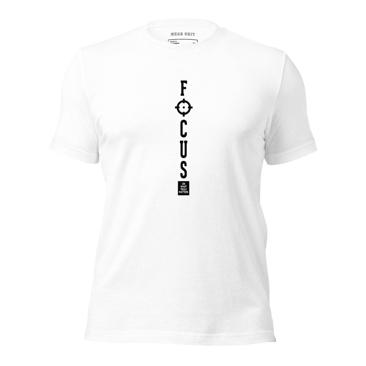Focus on What Truly Matters - Mindset Grit Shirt, affirmation apparel, motivational t-shirt, true grit | Wear Grit Clothing Brand