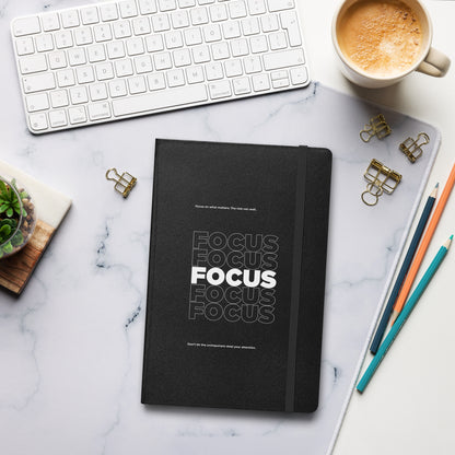 Motivational mindset journal with “Focus on What Matters” cover design for professionals, leaders , and achievers | Wear Grit Brand
