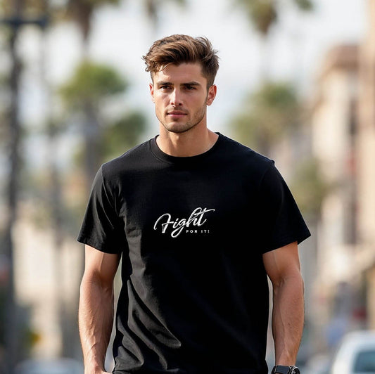 Fight For It - Unisex Soft Thick T-Shirt, Affirmation, Motivational apparel, grit shirt, mindset, tshirt | wear grit clothing brand