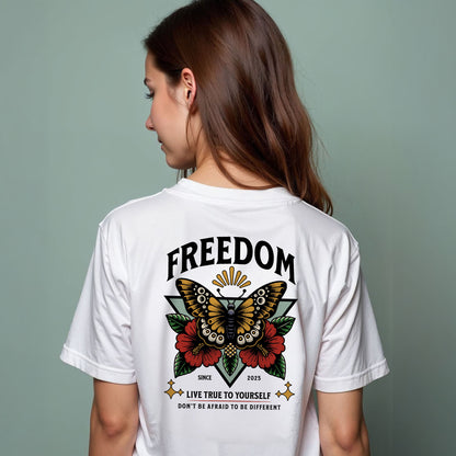 Freedom: Live True to Yourself - Trendy Graphic T-shirt - Wear Grit