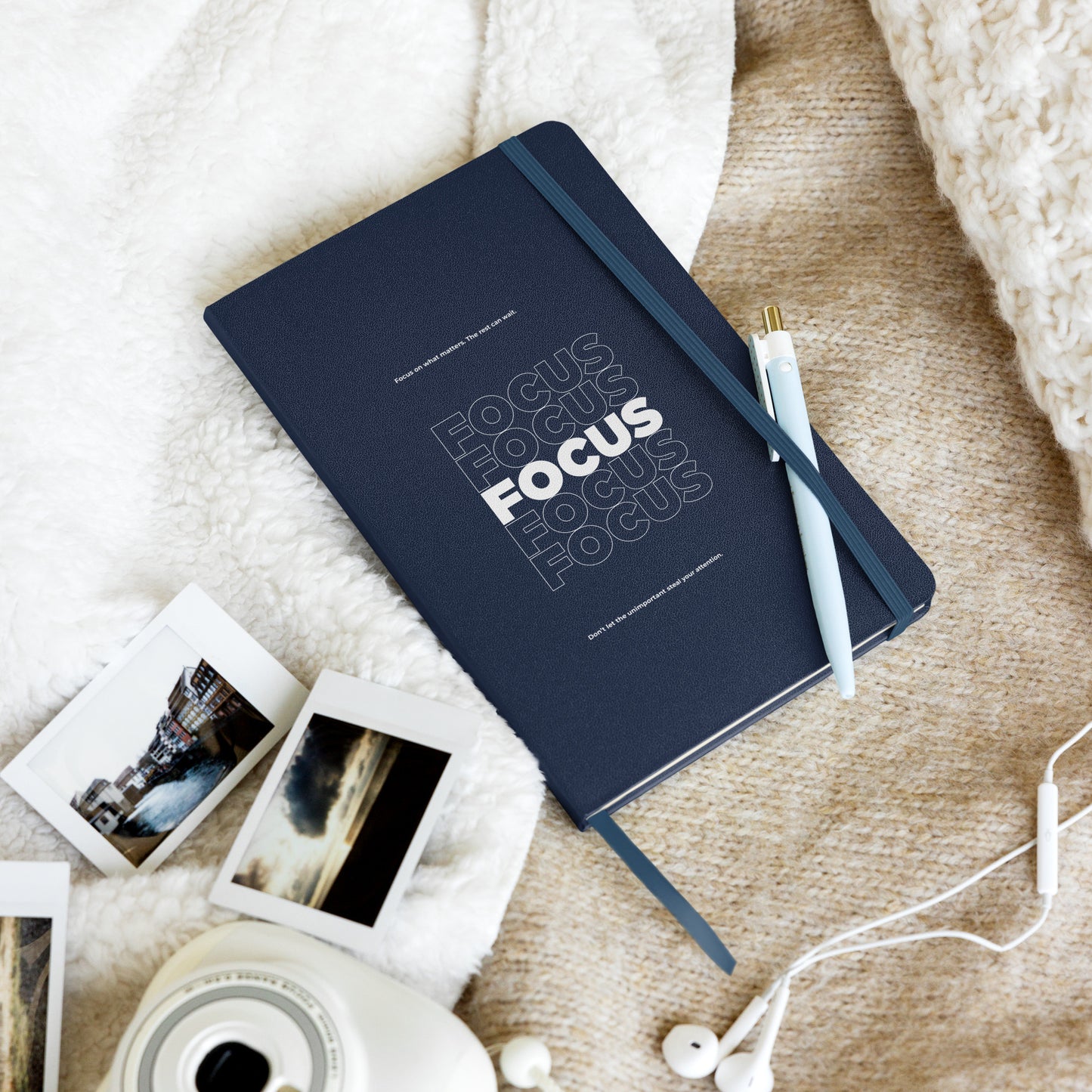 Motivational mindset journal with “Focus on What Matters” cover design for professionals, leaders, and achievers | Wear Grit Brand