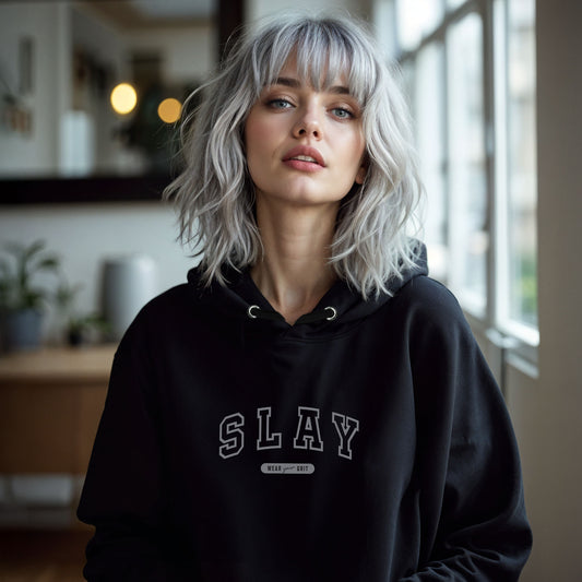 Slay Hoodie – Armor of Elegance and Confidence | Wear Grit clothing | motivation apparel