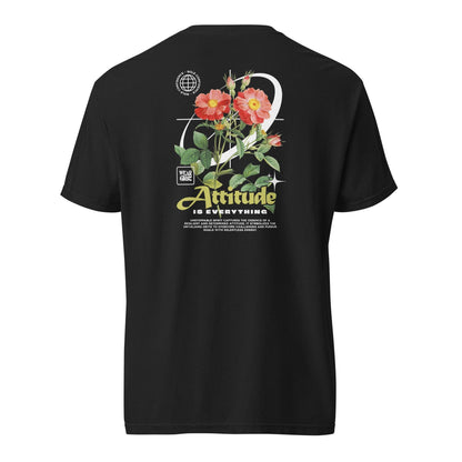 Attitude is Everything motivational graphic t-shirt in black – unisex cotton streetwear tee by Wear Grit Brand Apparel