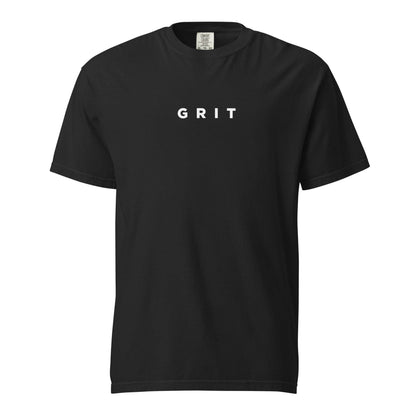 A black Grit T-Shirt mindset-driven apparel designed for discipline, focus, consistency, and everyday growth from Wear Grit Brand