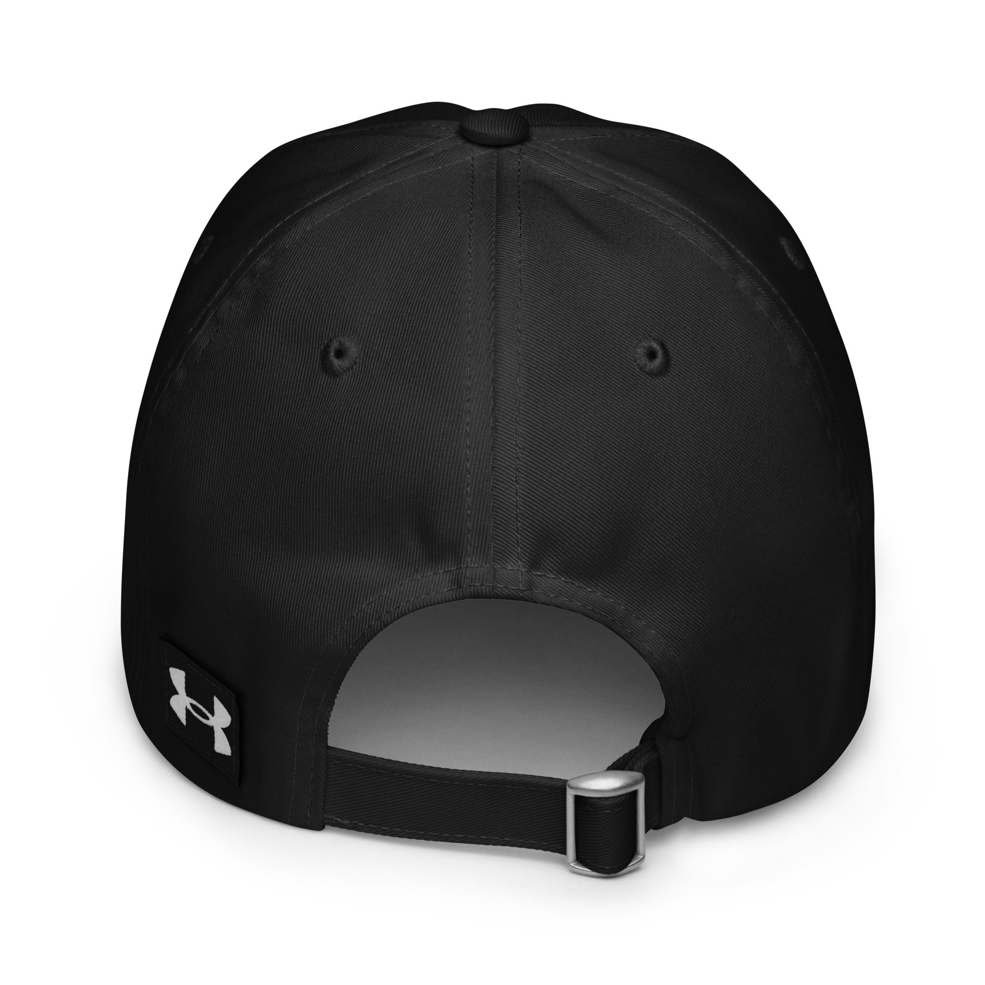 Visionary Under Armour® dad hat with embroidered logo, low-profile unstructured design, curved visor, and adjustable strap for focused, clear, and long-term disciplined everyday grind, product by Wear Grit Brand Clothing