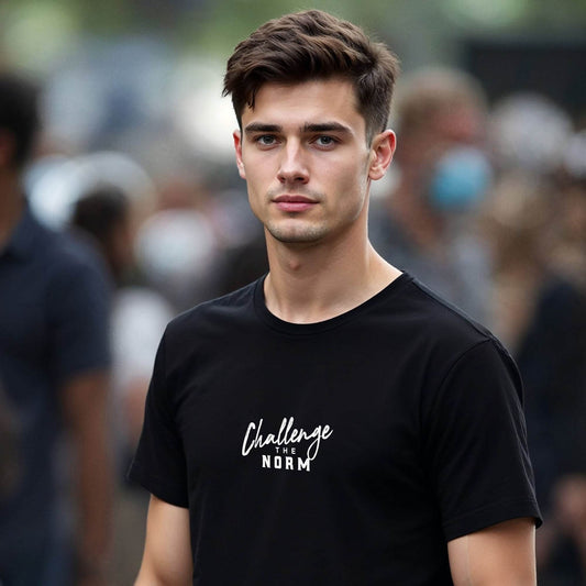 Challenge the Norm motivational graphic t-shirt – Wear Grit | Men’s tee Lifestyle streetwear shirt