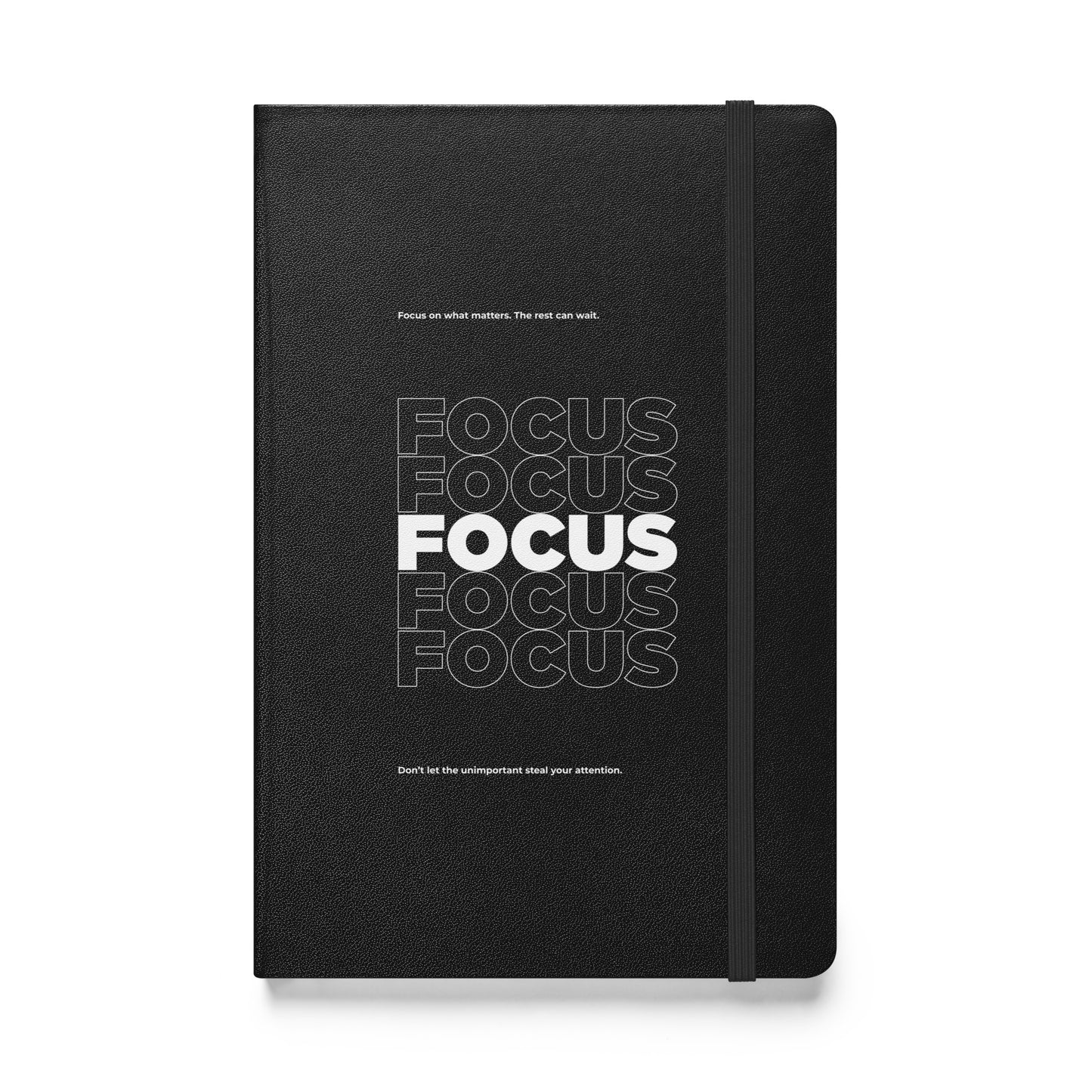 Motivational mindset journal with “Focus on What Matters” cover design for professionals, leaders, and achievers | Wear Grit Brand