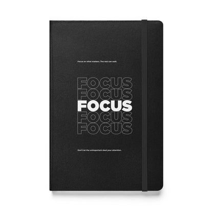 Motivational mindset journal with “Focus on What Matters” cover design for professionals, leaders, and achievers | Wear Grit Brand