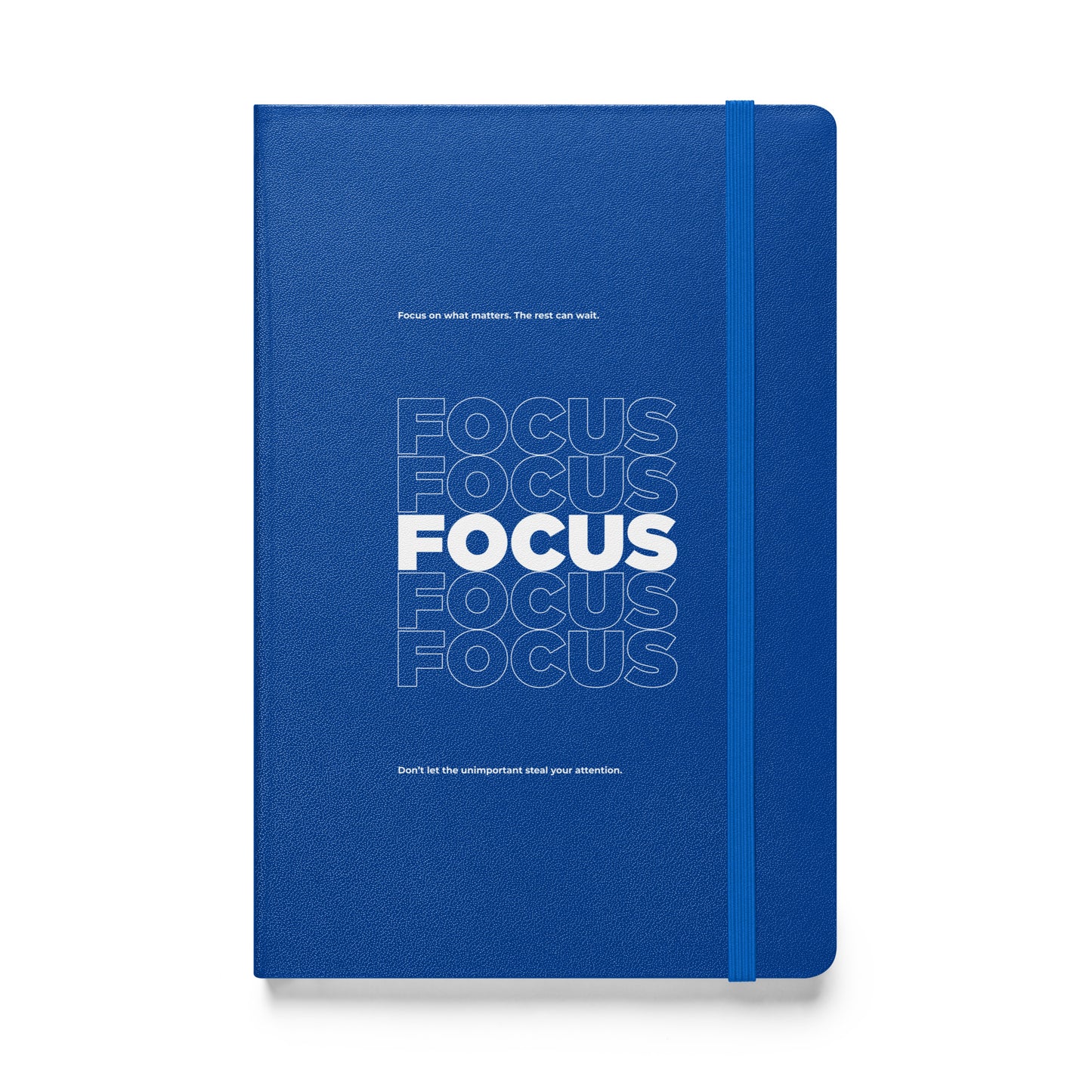 Motivational mindset journal with “Focus on What Matters” cover design for professionals, leaders, and achievers | Wear Grit Brand