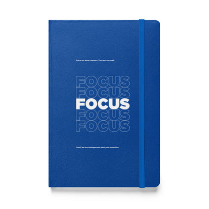 Motivational mindset journal with “Focus on What Matters” cover design for professionals, leaders, and achievers | Wear Grit Brand