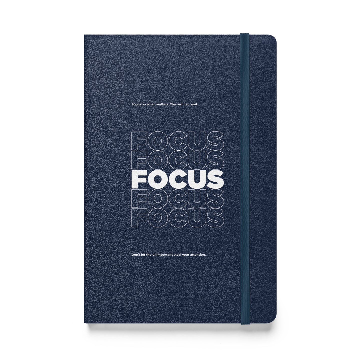 Motivational mindset journal with “Focus on What Matters” cover design for professionals, leaders, and achievers | Wear Grit Brand