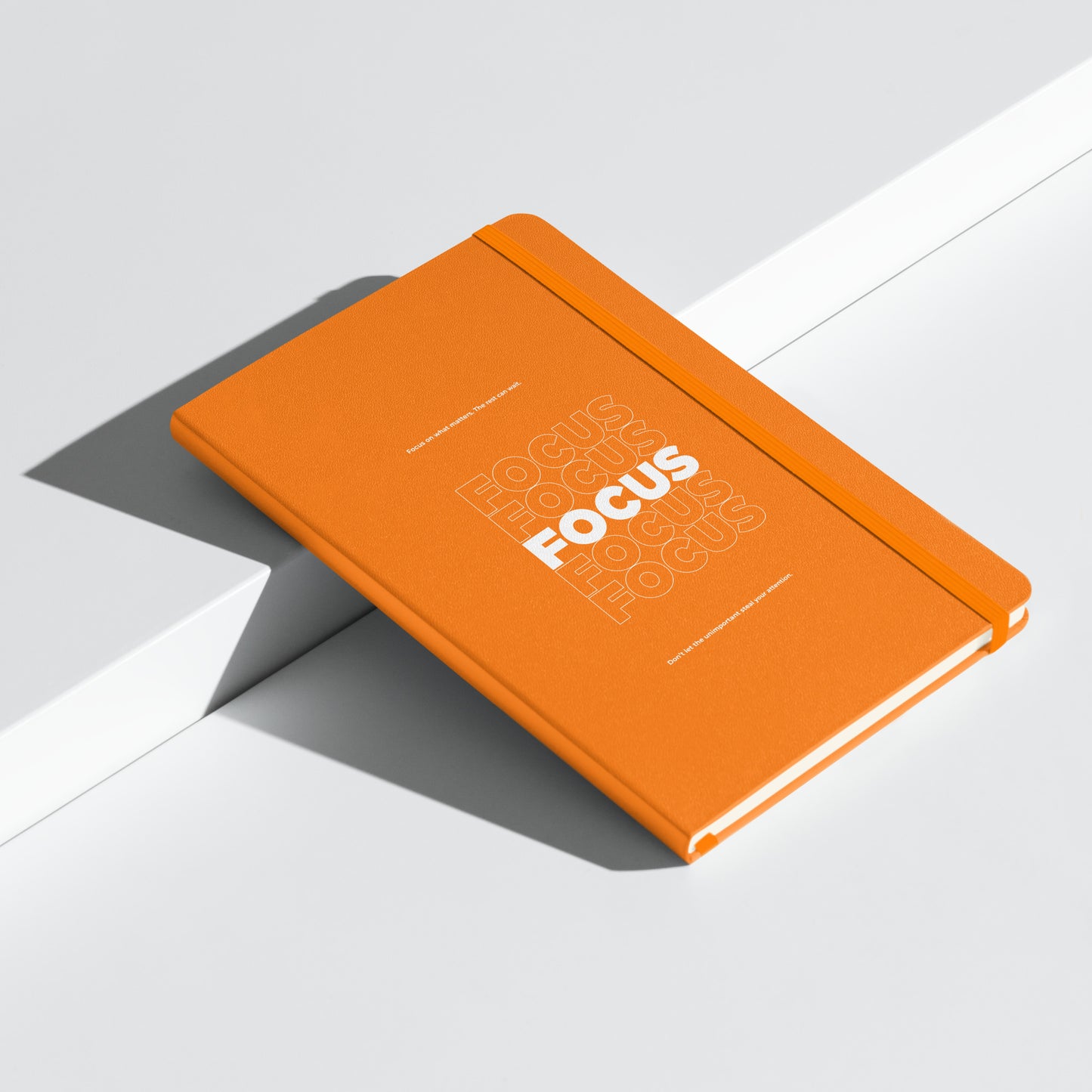 Motivational mindset journal with “Focus on What Matters” cover design for professionals, leaders, and achievers | Wear Grit Brand
