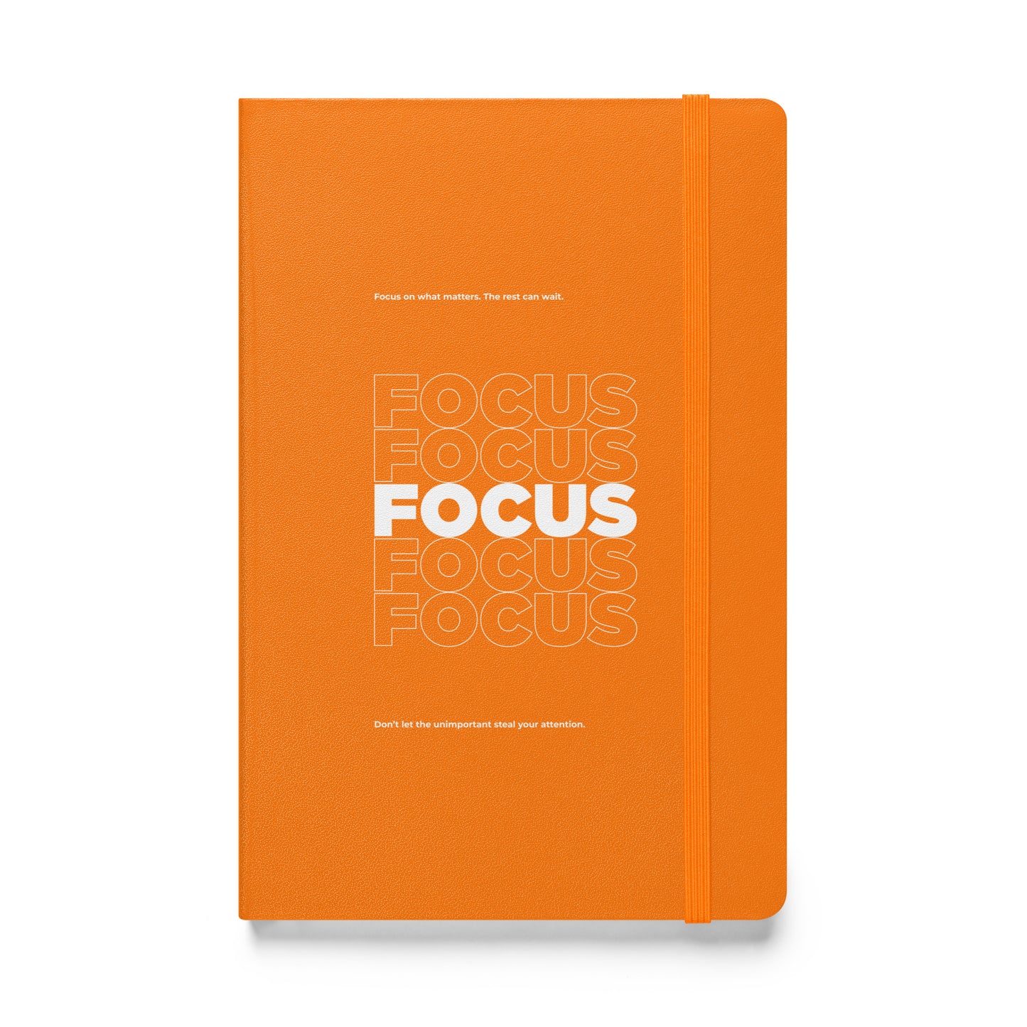 Motivational mindset journal with “Focus on What Matters” cover design for professionals, leaders, and achievers | Wear Grit Brand