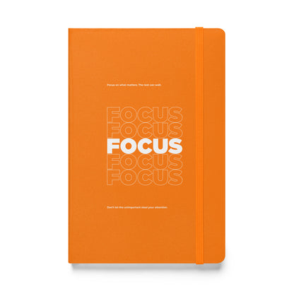 Motivational mindset journal with “Focus on What Matters” cover design for professionals, leaders, and achievers | Wear Grit Brand