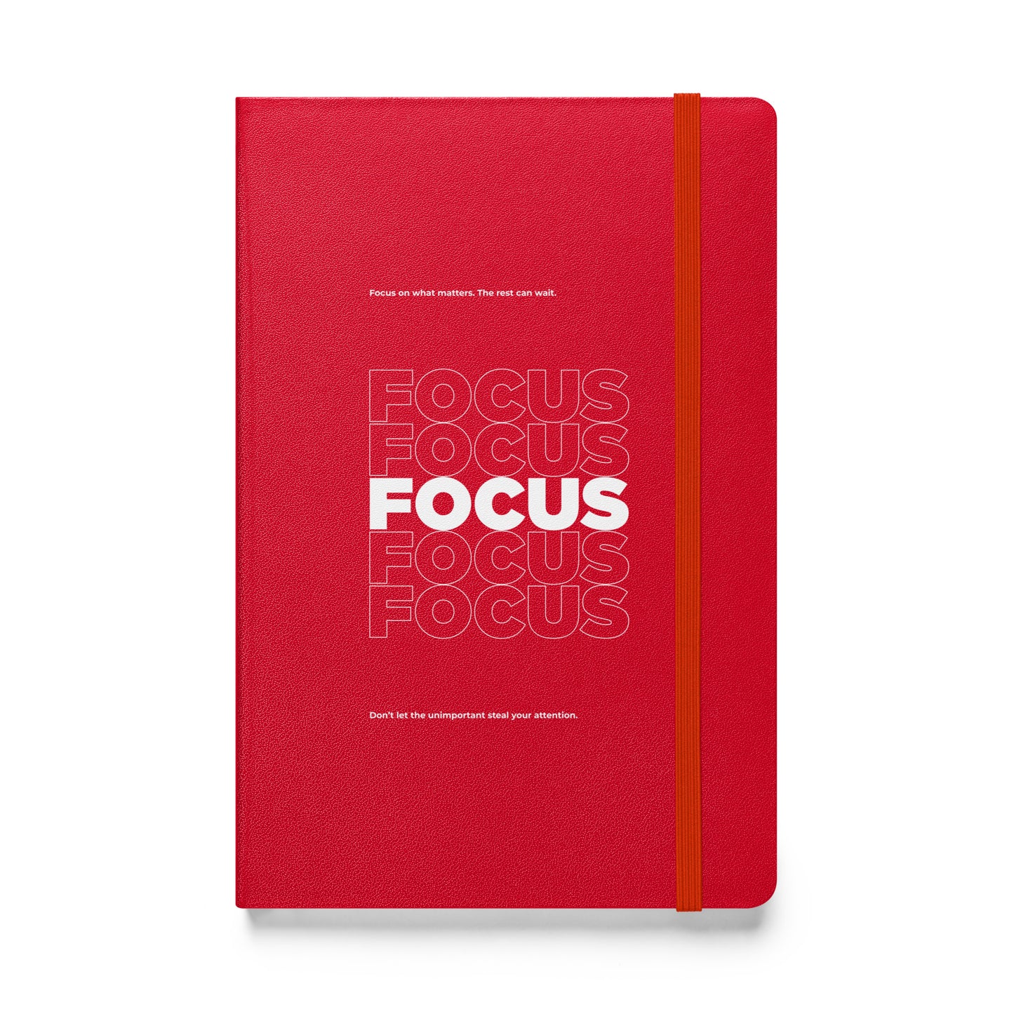 Motivational mindset journal with “Focus on What Matters” cover design for professionals, leaders, and achievers | Wear Grit Brand