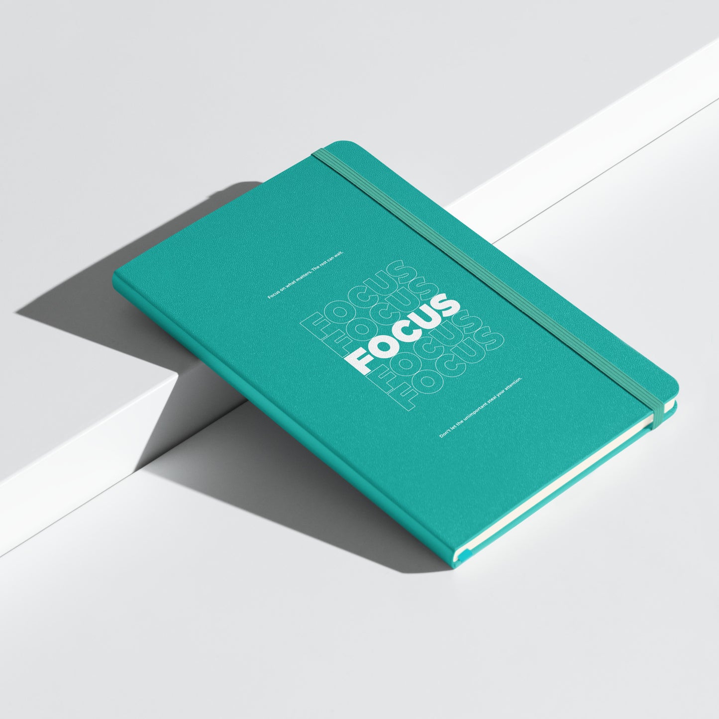 Motivational mindset journal with “Focus on What Matters” cover design for professionals, leaders, and achievers | Wear Grit Brand