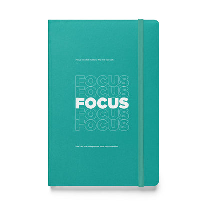 Motivational mindset journal with “Focus on What Matters” cover design for professionals, leaders, and achievers | Wear Grit Brand