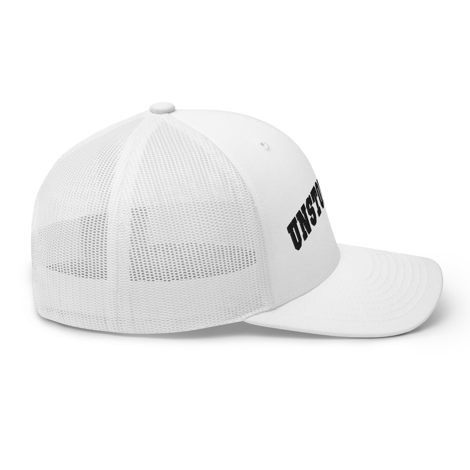 Unstoppable Trucker Hat mindset-driven by Wear Grit Brand Apparel – structured performance trucker hat for discipline, focus, and consistency