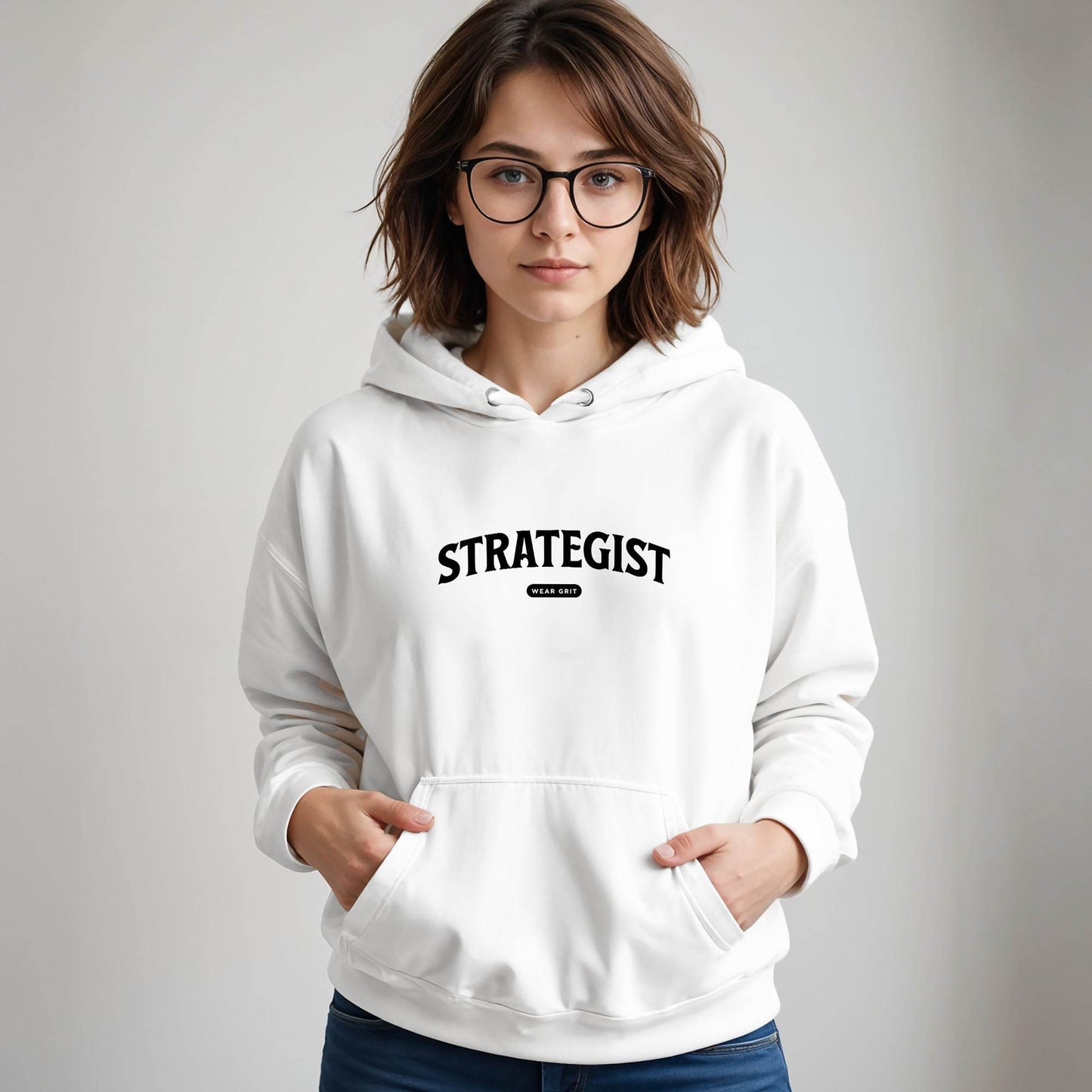 strategist Fashion comfort hoodie blending motivational clothing and growth mindset apparel, inspirational apparel with affirmation mindset style—wear grit brand