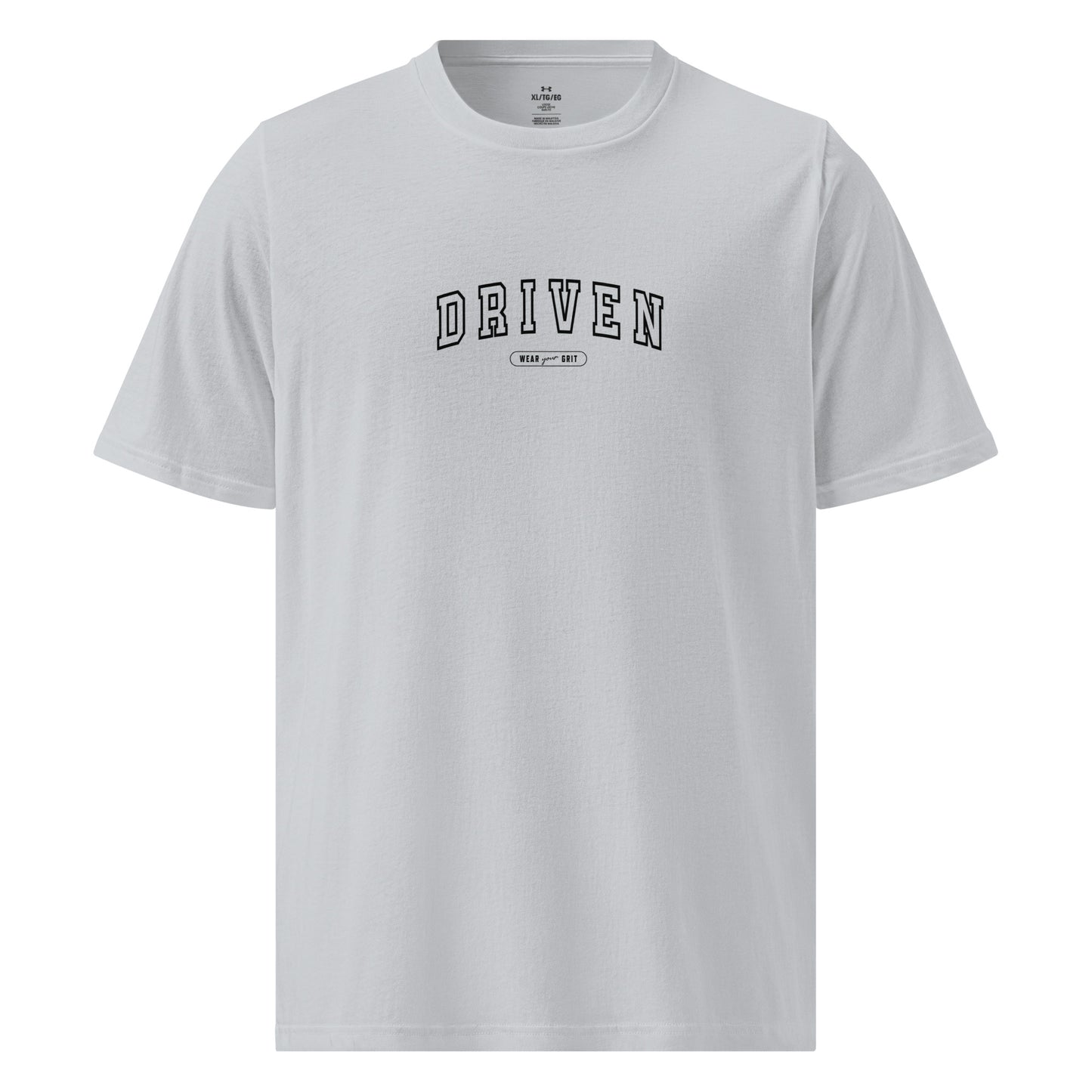 Front Image of Under Armour Driven T-Shirt Motivational– quick-dry workout apparel performance shirt for gym, running, and fitness training
