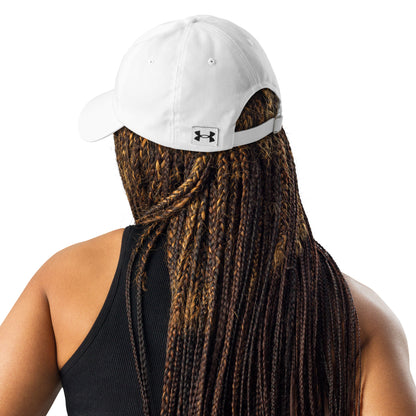 Challenger Under Armour dad hat with curved visor, low-profile unstructured fit, and embroidered logo for everyday performance wear by Wear Grit Brand