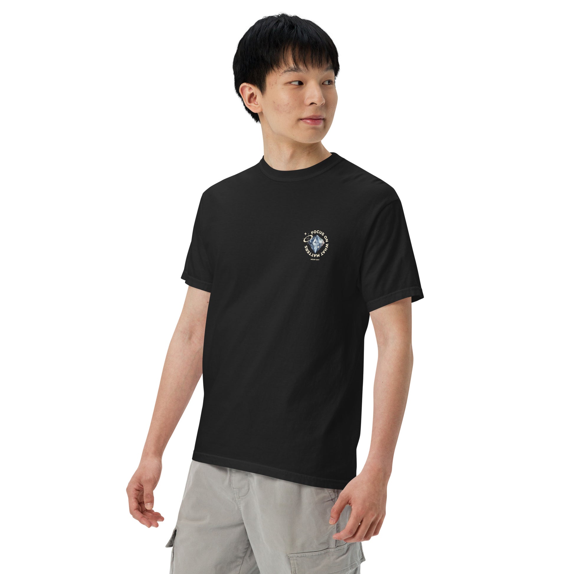 focus mindset affirmation wear grit clothing apparel trendy graphic shirt
