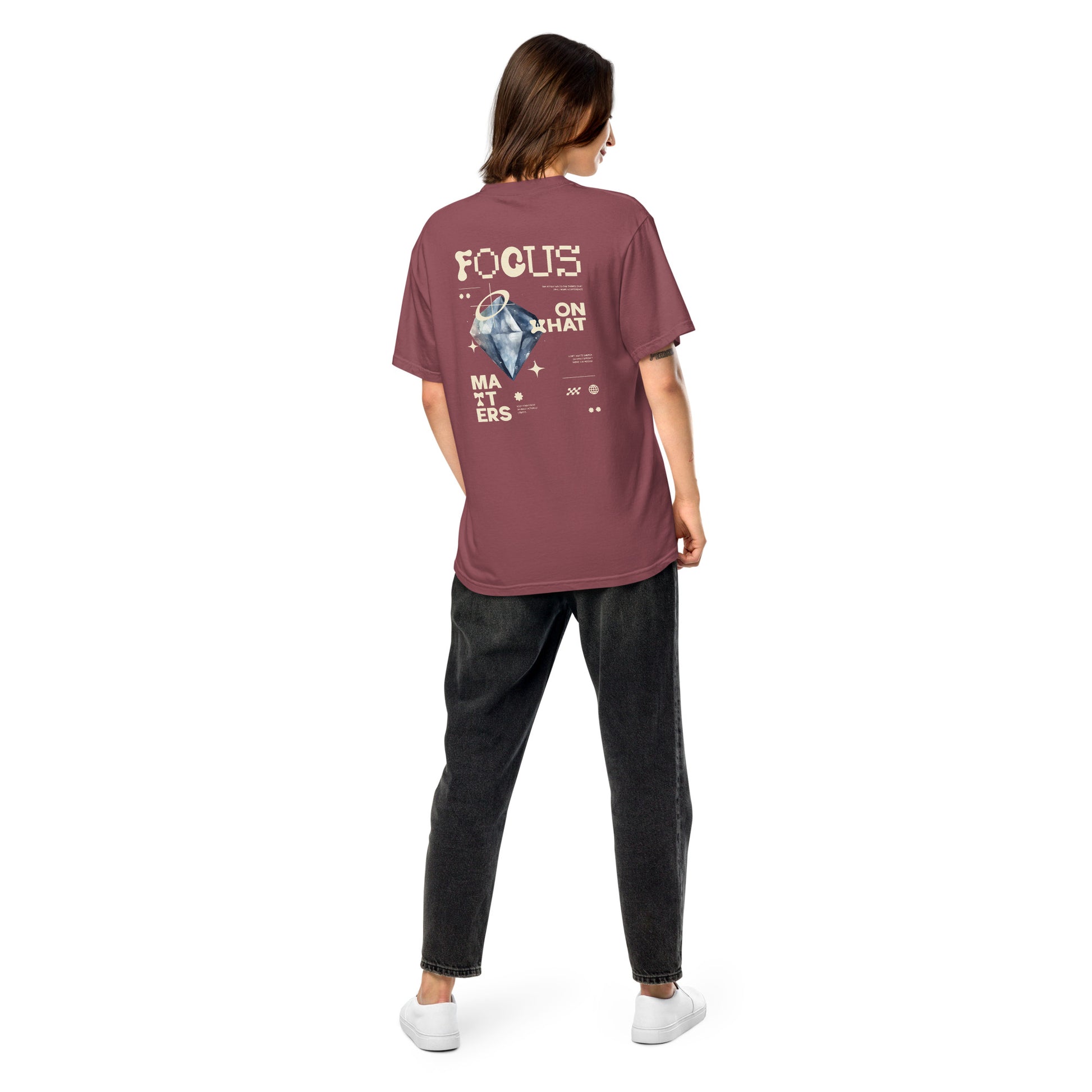 focus mindset affirmation wear grit clothing apparel trendy graphic shirt