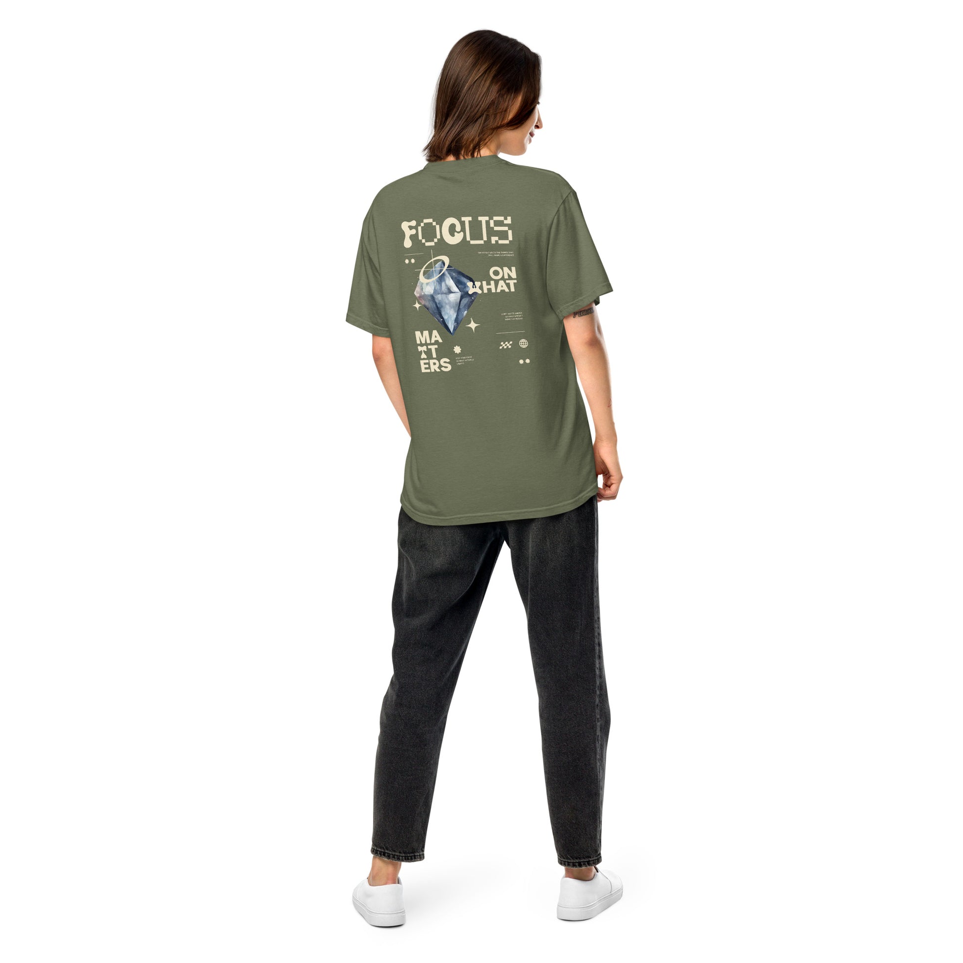 focus mindset affirmation wear grit clothing apparel trendy graphic shirt