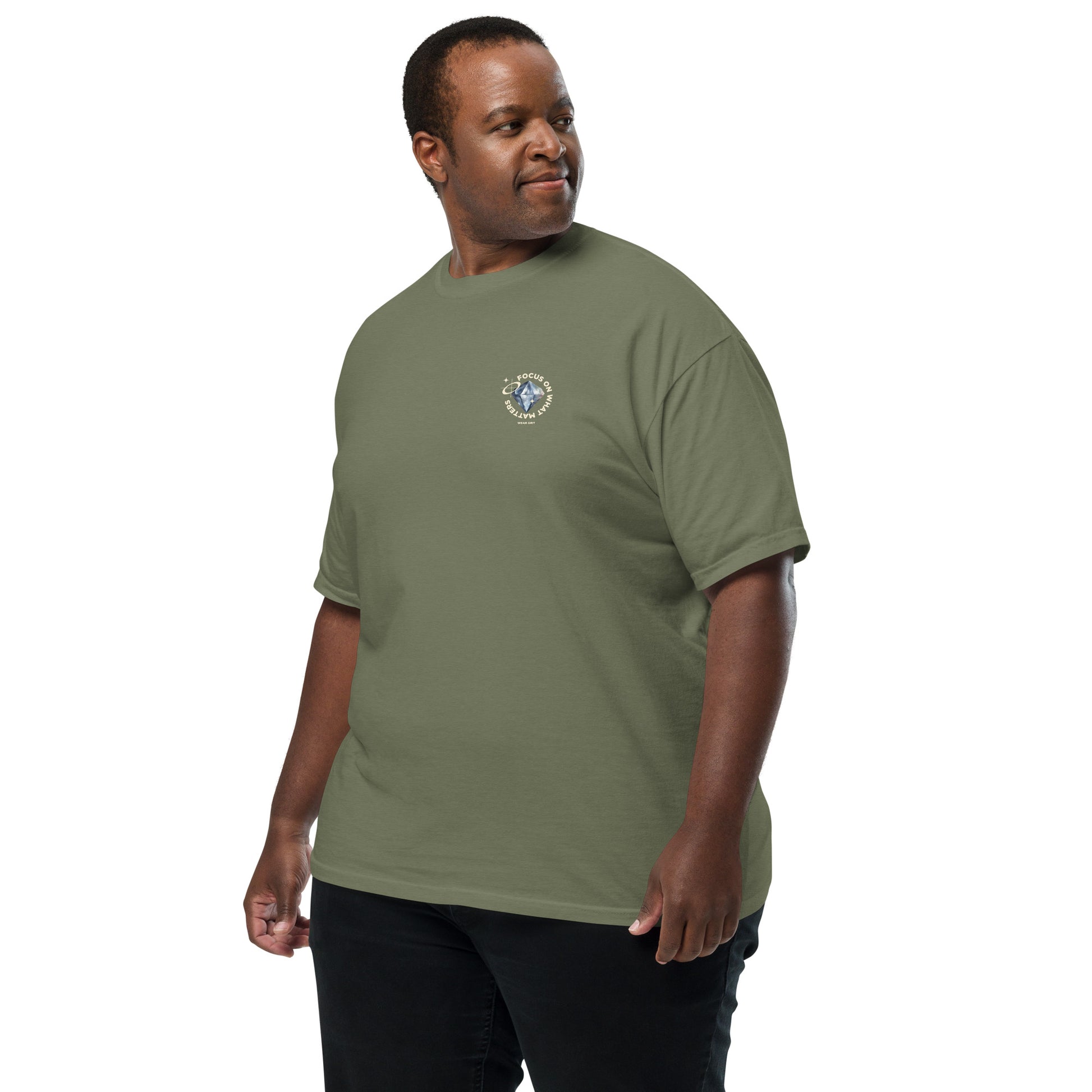 focus mindset affirmation wear grit clothing apparel trendy graphic shirt