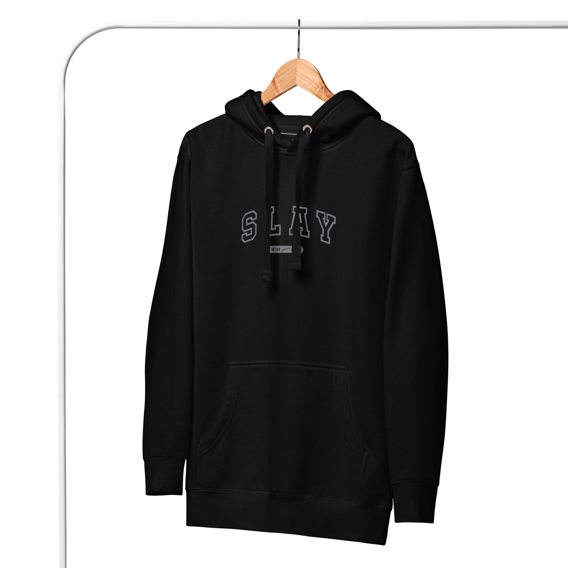 Slay Hoodie – Armor of Elegance and Confidence | Wear Grit clothing | motivation apparel